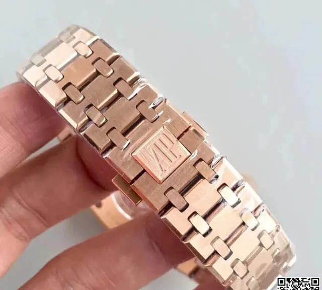 Audemars Piguet Royal Oak 15400OR.OO.1220OR.03 JF Factory 1:1 Best Edition Replica Watch Gold Strap
